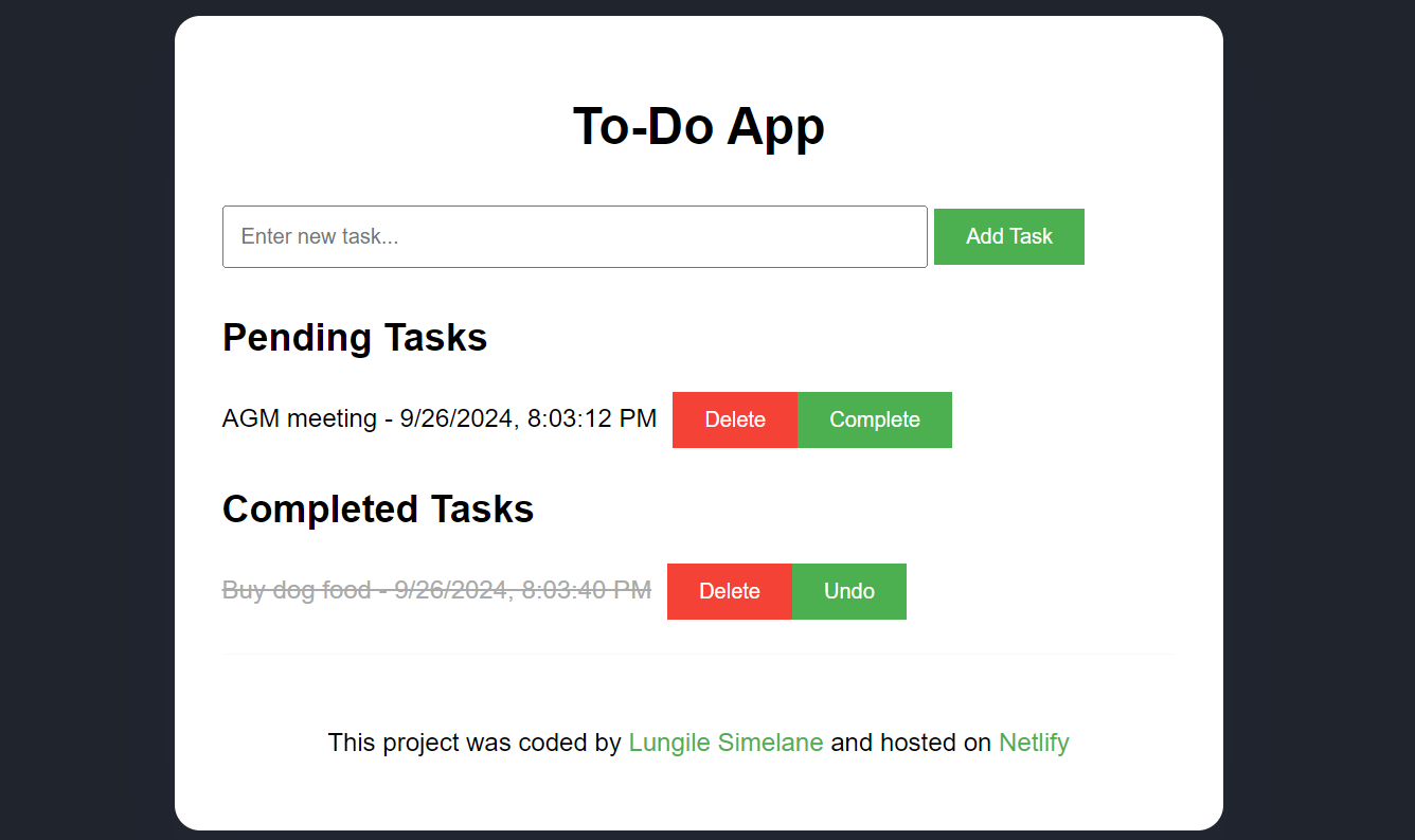 To-Do App Project